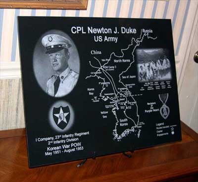 Newton Duke Service Recognition Memorial