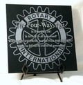 The Four Way Test - 12x12 Black Marble