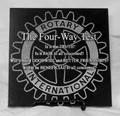 The Four Way Test - 6x6 Black Marble